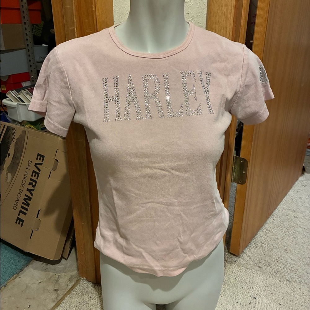 Harley-Davidson Light Pink Short Sleeve Tee